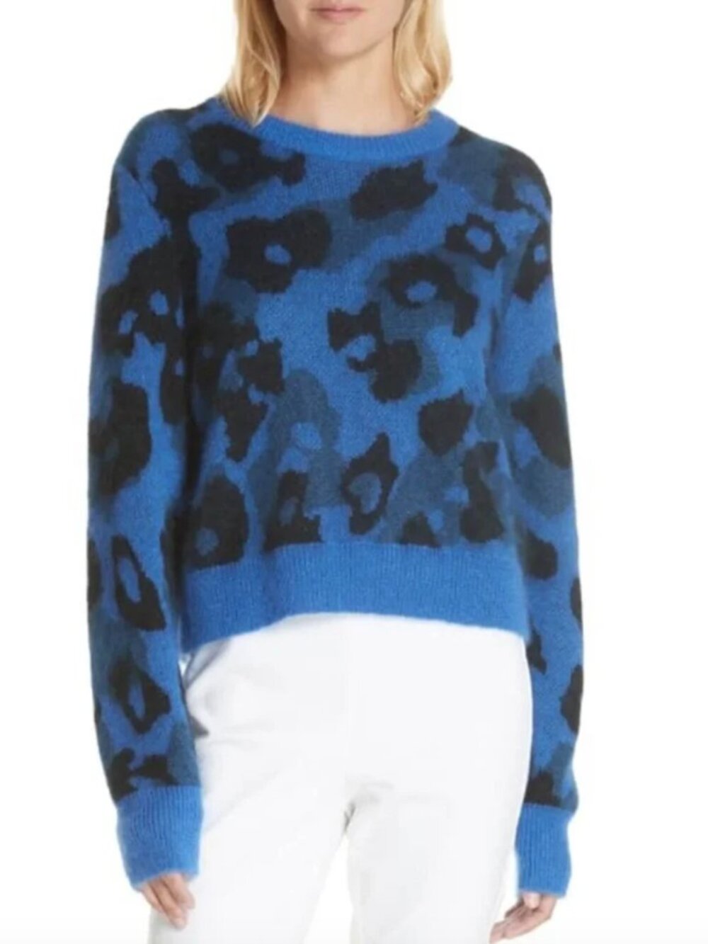 Rag & Bone Mohair Animal Print Sweater